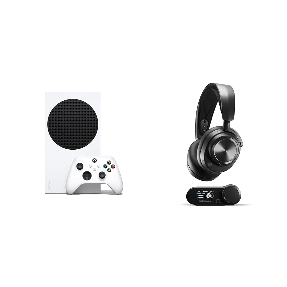 Xbox Series S 512GB All Digital Gaming Console Robot White Wireless Gaming Headset Bundle L622921
