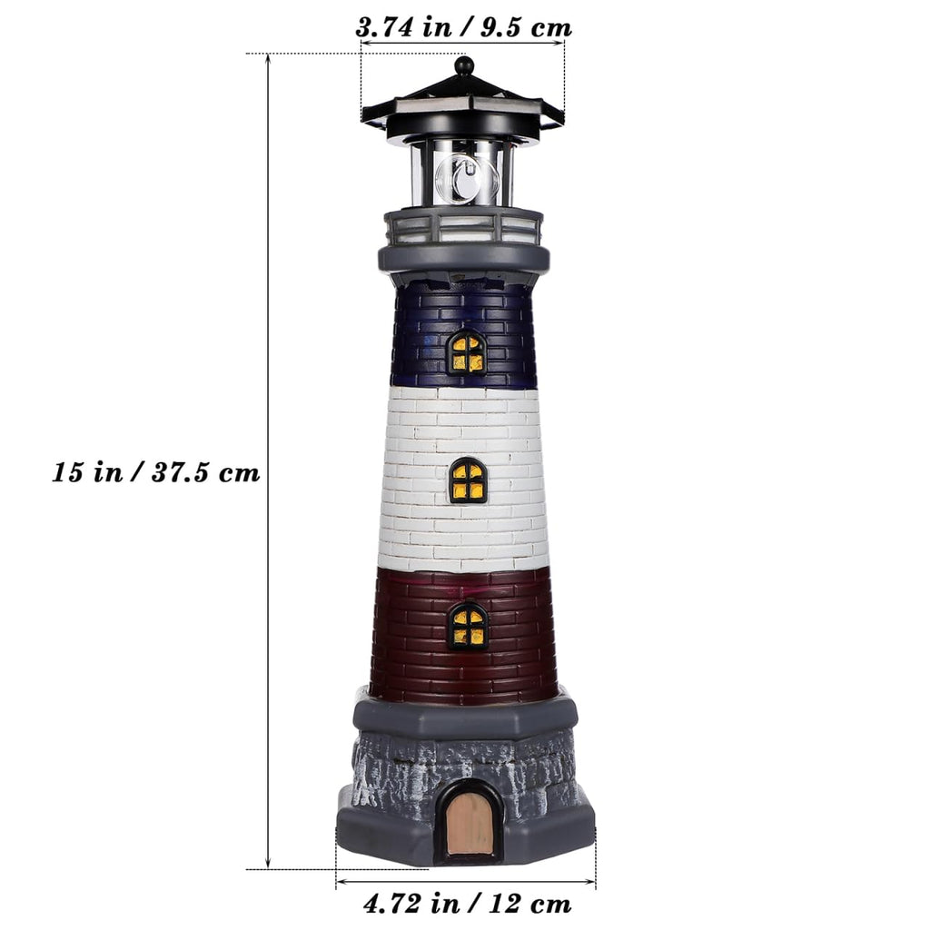 Solar Lighthouse Outdoor Statue B3040