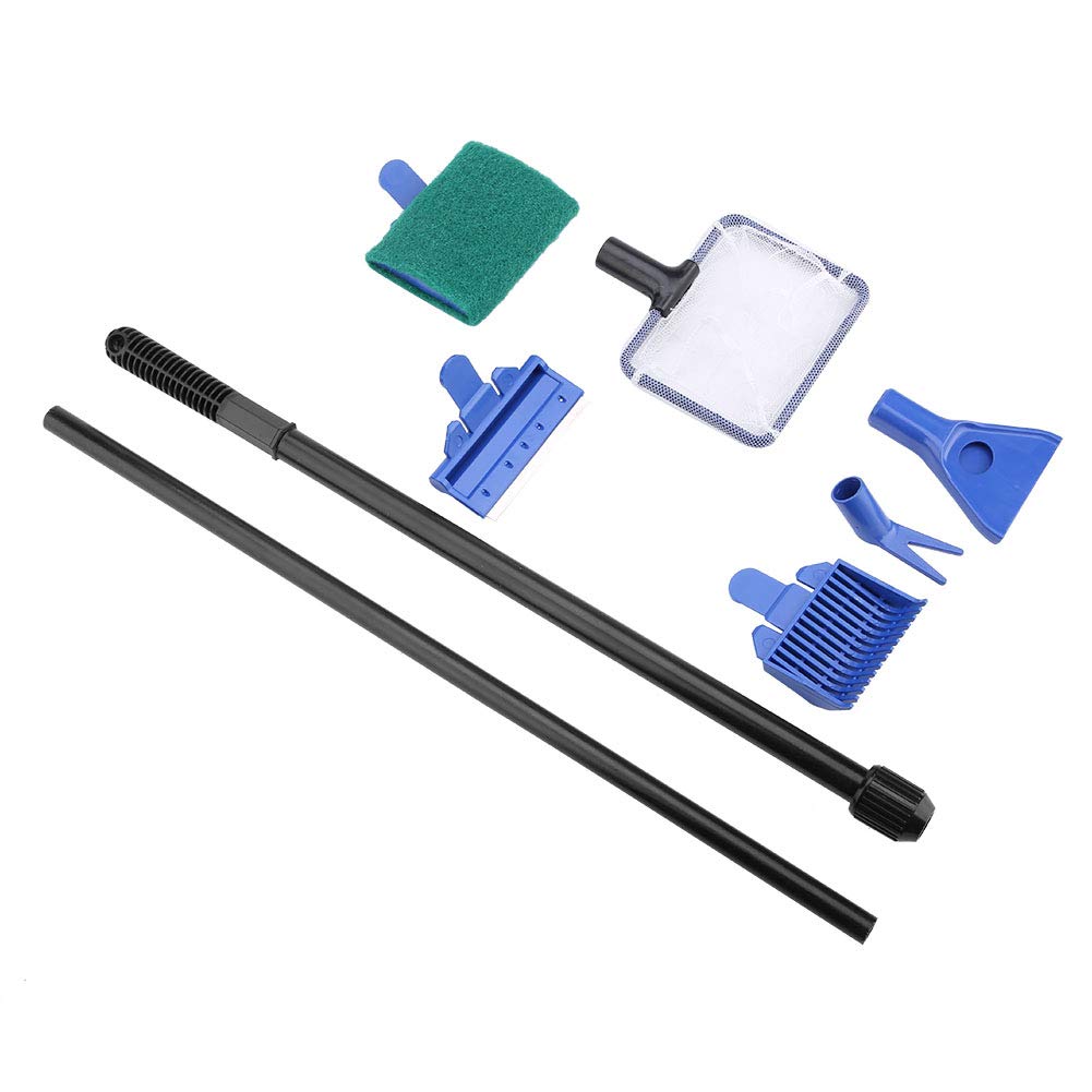 Aquarium Cleaning Kit 5 in 1 Retractable Stainless Steel Scraper O269583