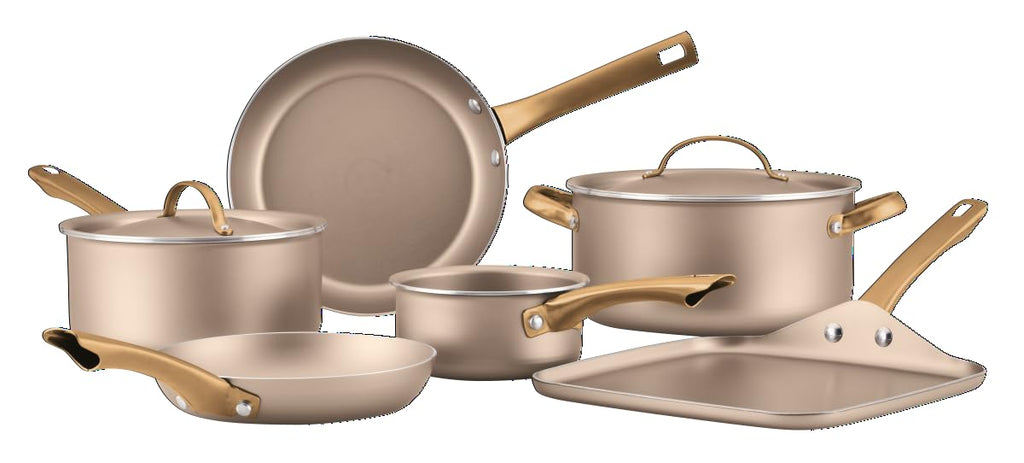 Nonstick Cookware and Pot Set with Lids, Dishwasher Safe, 12 Piece O37980