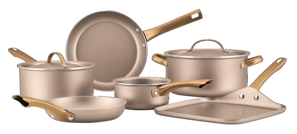 Nonstick Cookware and Pot Set with Lids, Dishwasher Safe, 12 Piece O37980