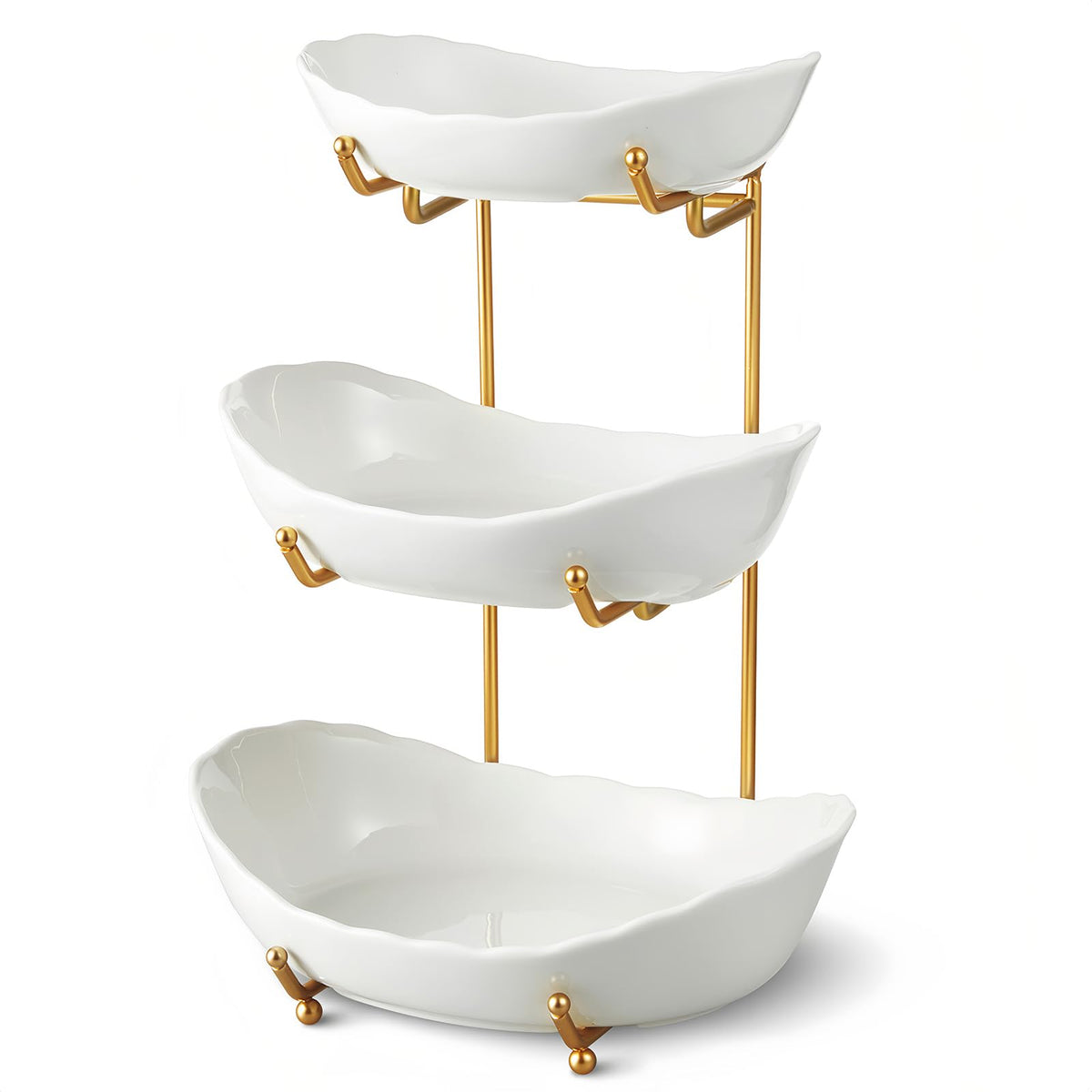 3 Tier Ceramic Fruit Basket Y244