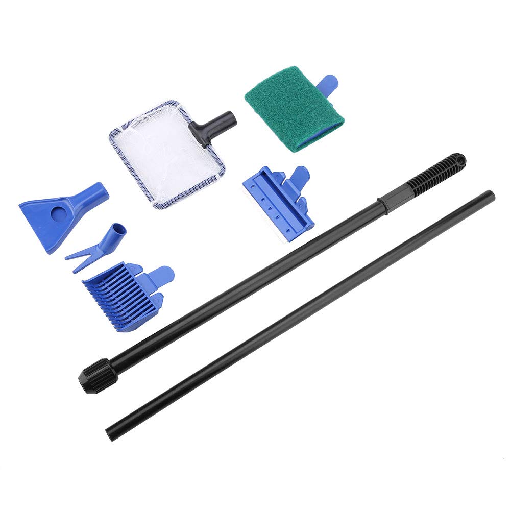 Aquarium Cleaning Kit 5 in 1 Retractable Stainless Steel Scraper O269583