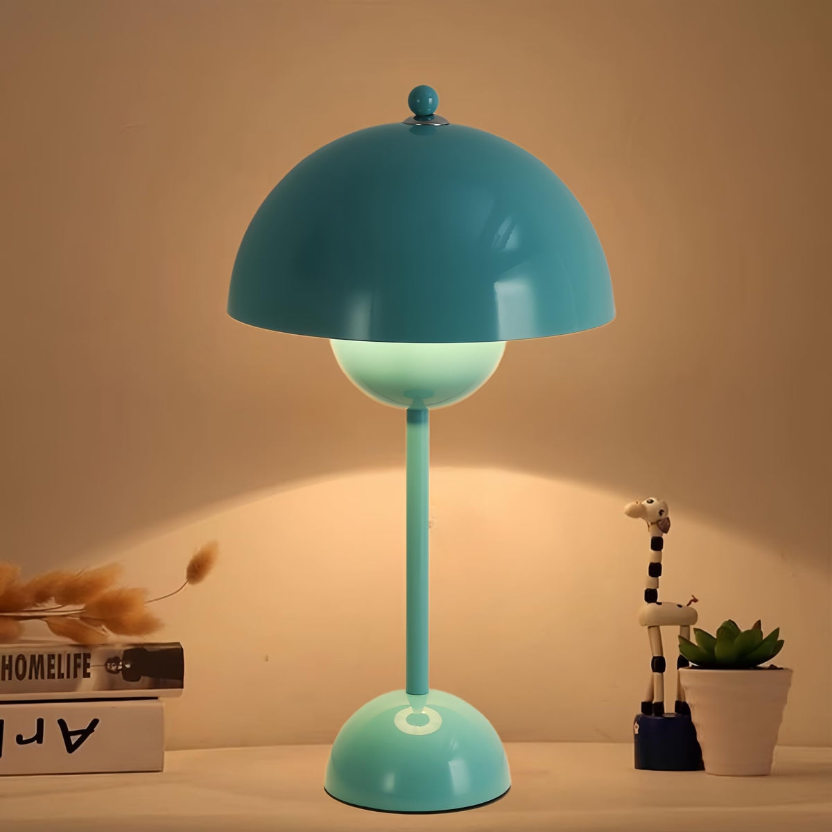 Mid-Century Modern Table Lamp Turquoise T31259