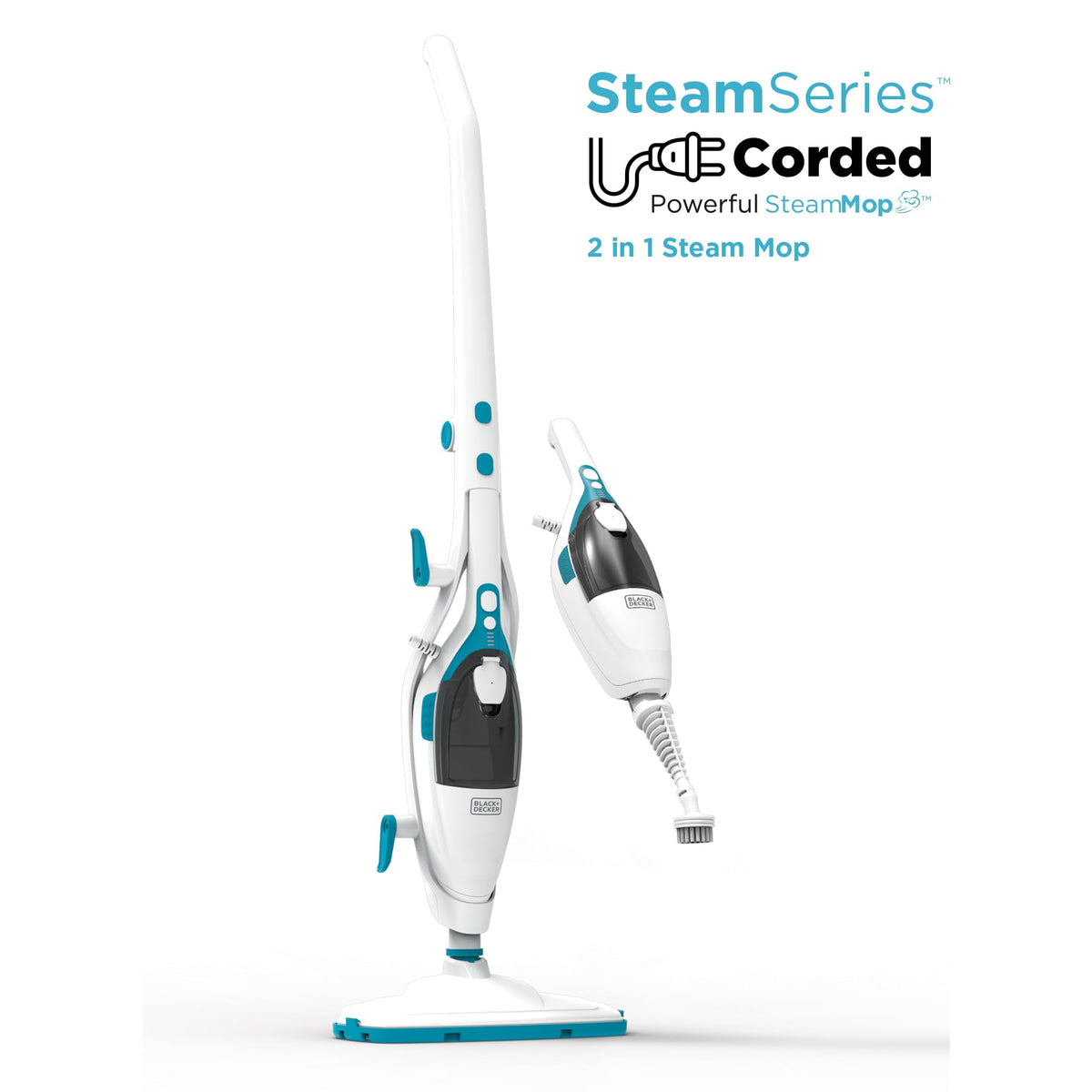 2-in-1 Steam Mop and Handheld Steam Cleaner Q2844