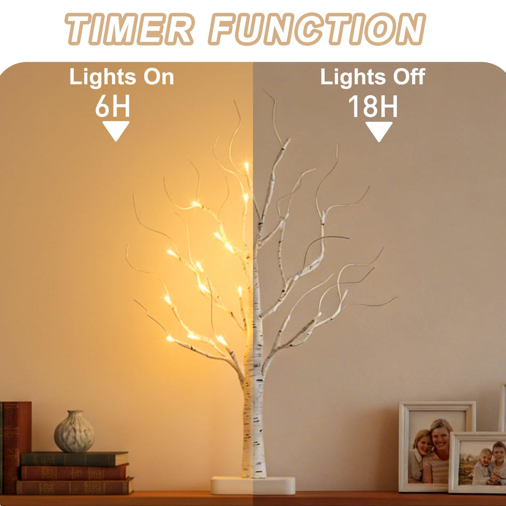 Lighted Birch Tree with LED Lights Q874434