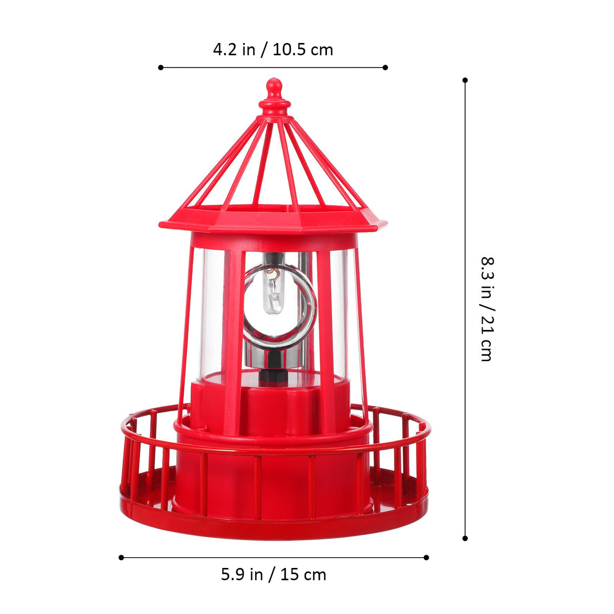Solar Powered Lighthouse Statue Light L819