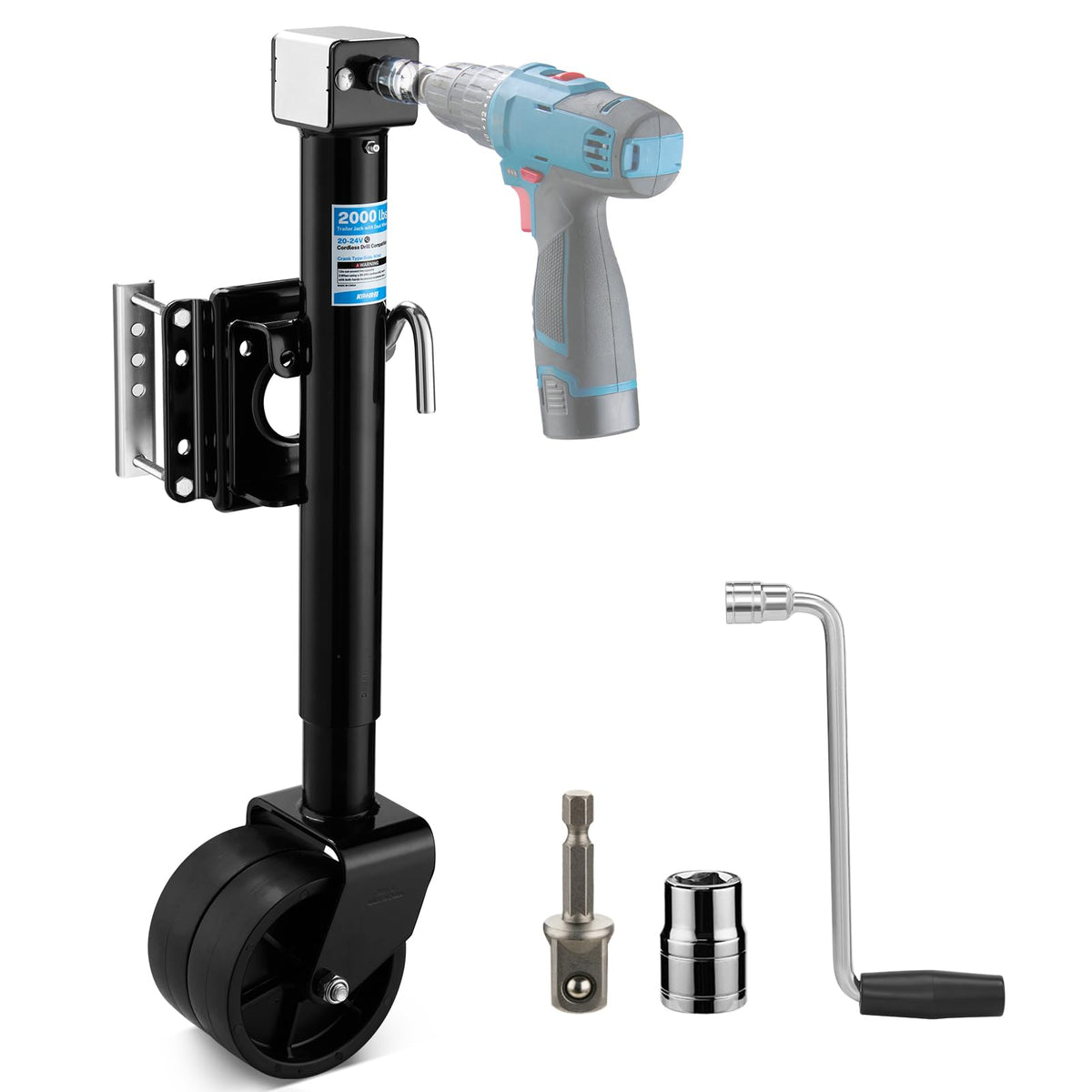 2000 lbs Dual Wheel Trailer Jack W77913
