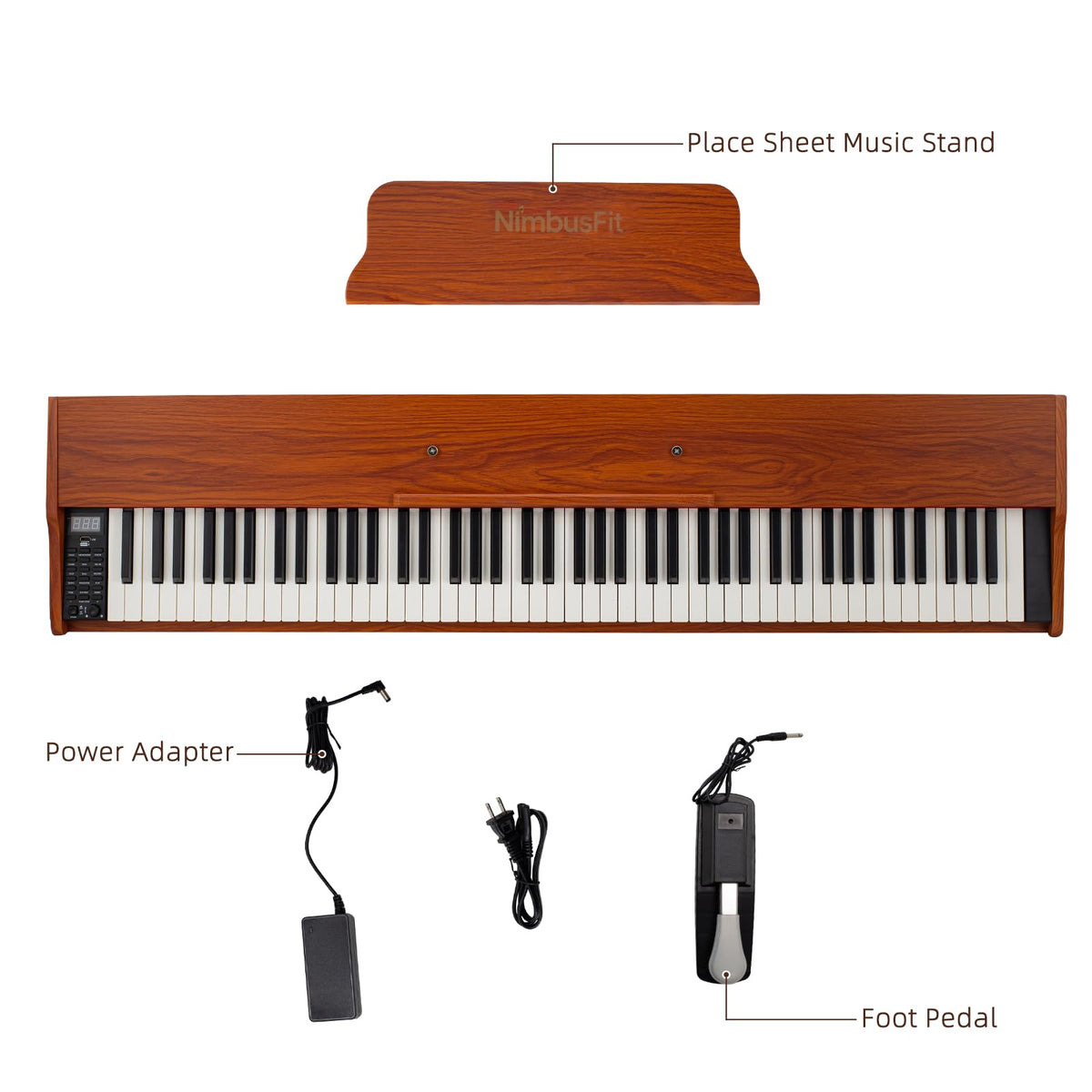 88 Keys Hammer Weighted Digital Piano X825147