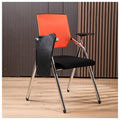 Orange Mesh Foldable Student Chair with Desk and Cup Holder H19772