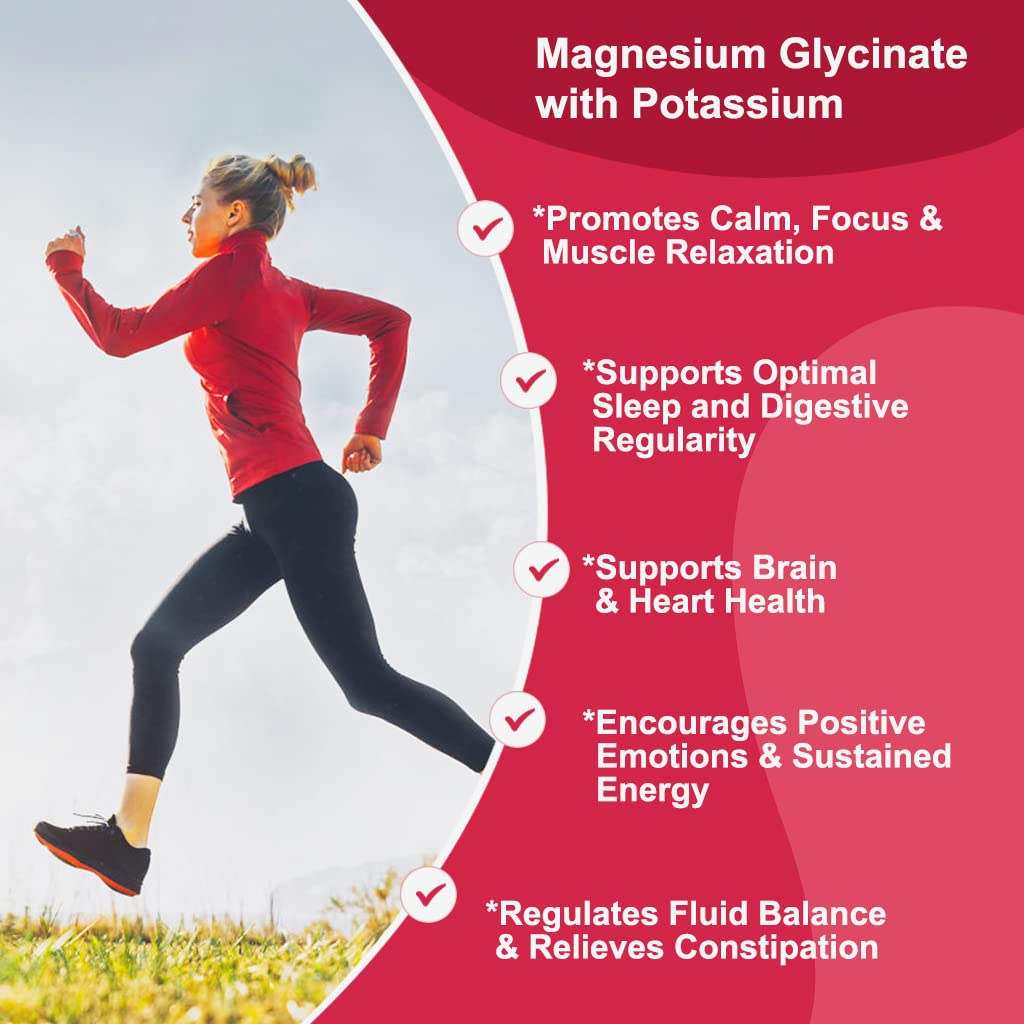 Magnesium Glycinate Gummies 400 mg with Vitamin D, B6 - 60 Gummies J1053