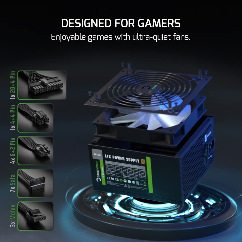750W 80 Plus Bronze ATX Power Supply M4347