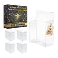 5 Pack 0.5mm Thick Crystal Clear PET Plastic Stackable Display Case X847205