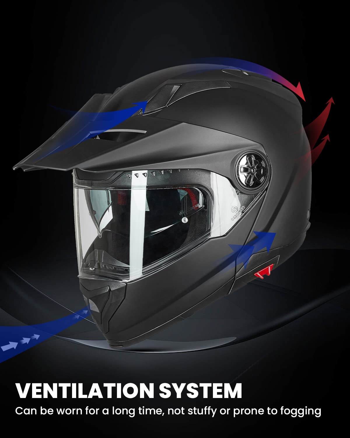 Full Face Modular ATV Helmet with Anti Fog Visor Y999