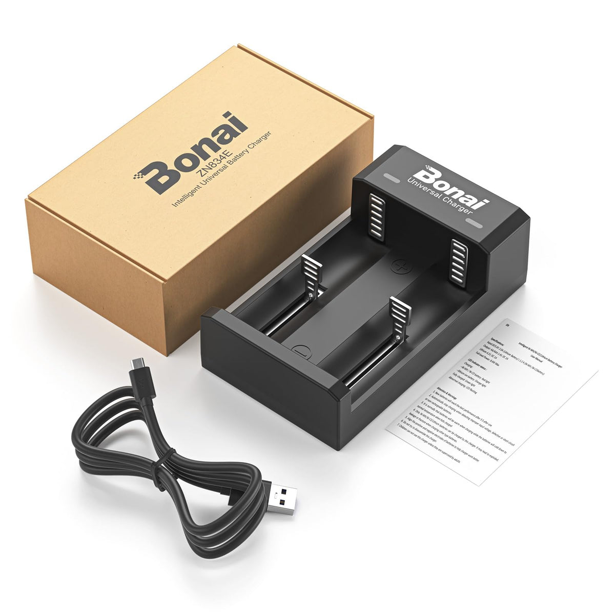Battery Charger for AA AAA C D Rechargeable Batteries N9849