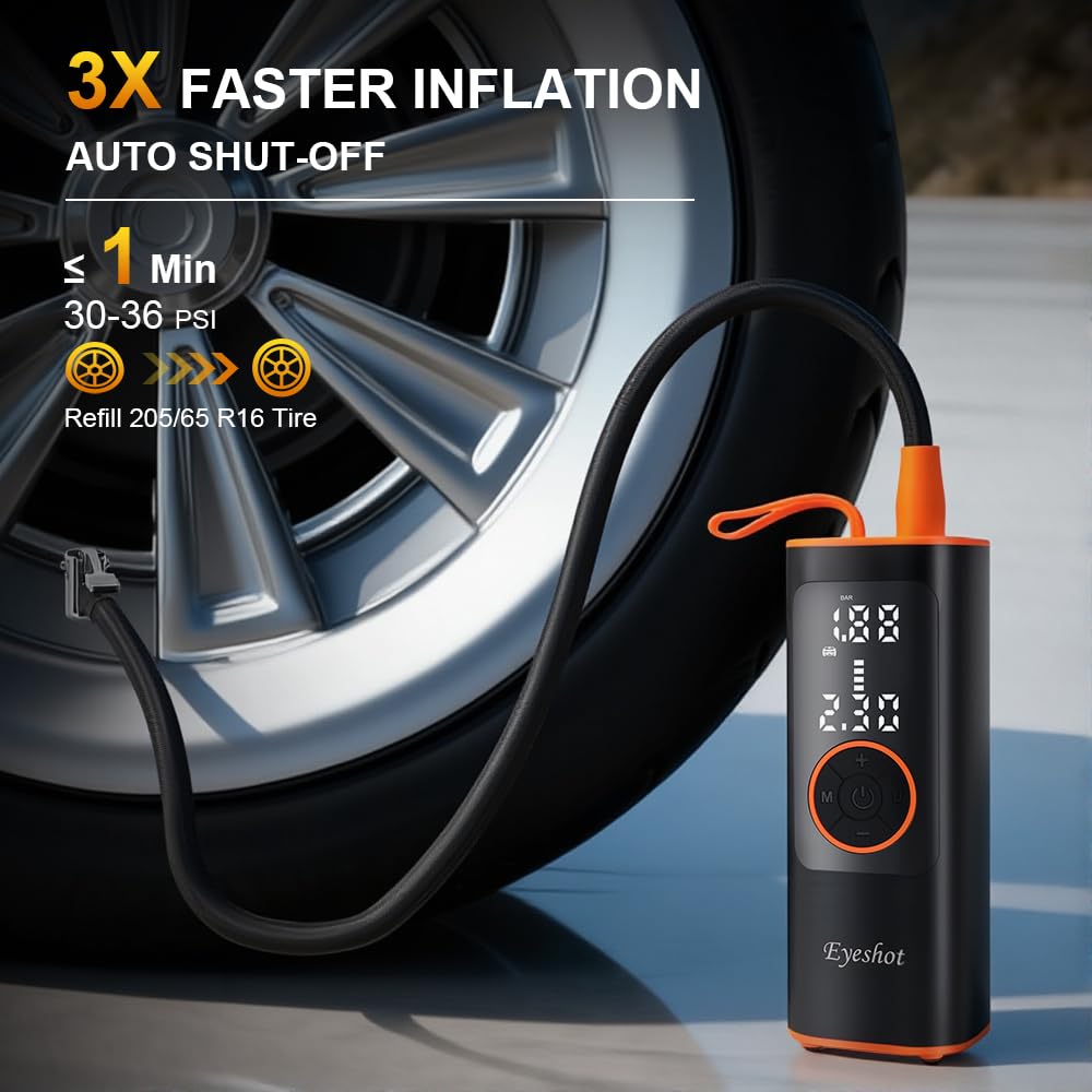 150PSI Cordless Portable Air Compressor with Digital Pressure Gauge C220