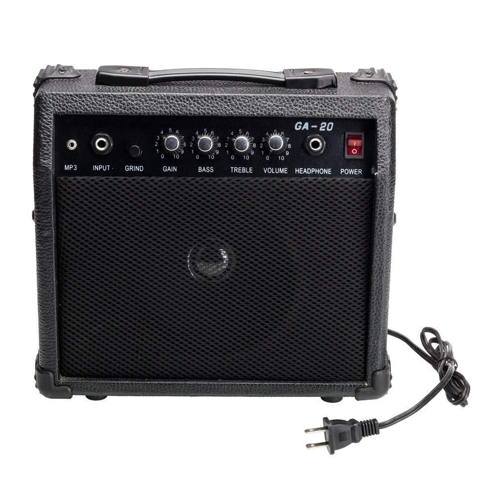 39 Inch Beginner Electric Guitar Kit with Bag, Strap, 20W Amplifier, Red P380