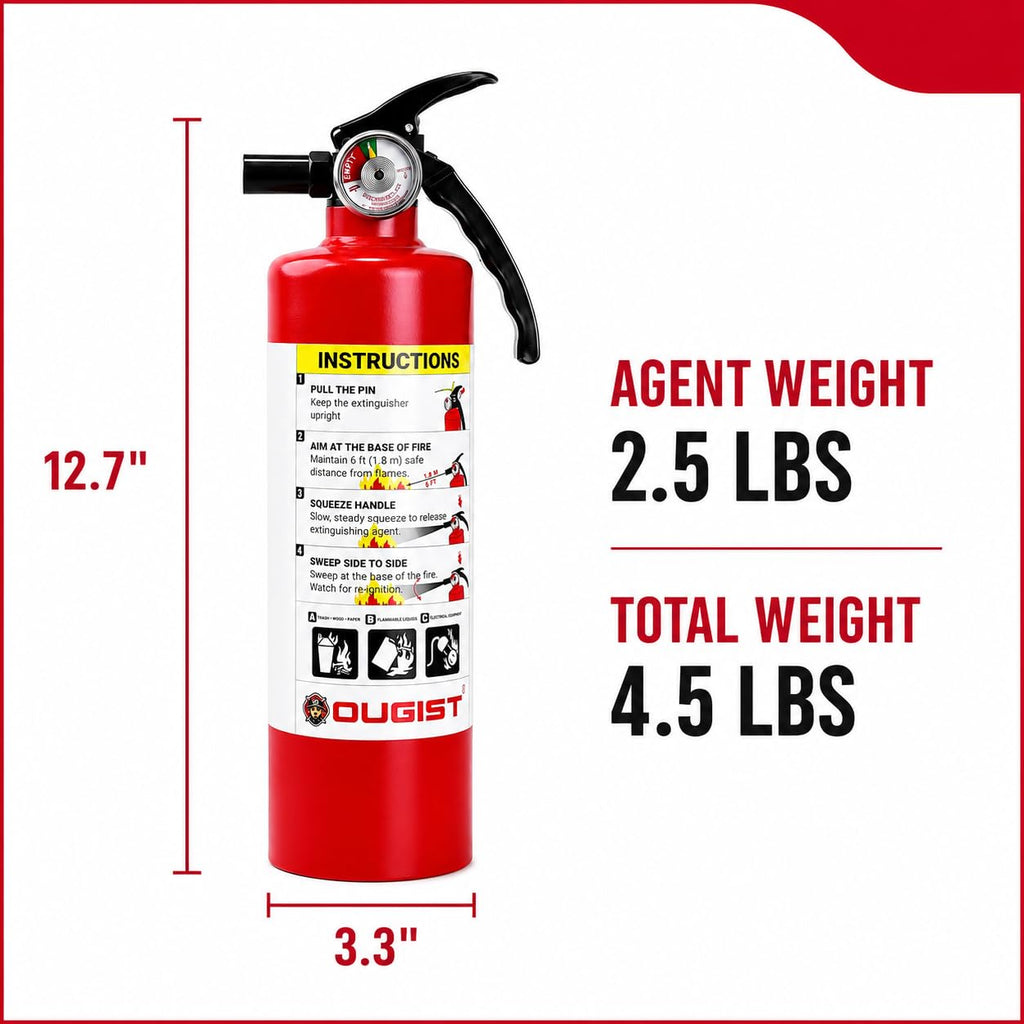 2.5 lb Dry Chemical ABC Fire Extinguisher Z628825