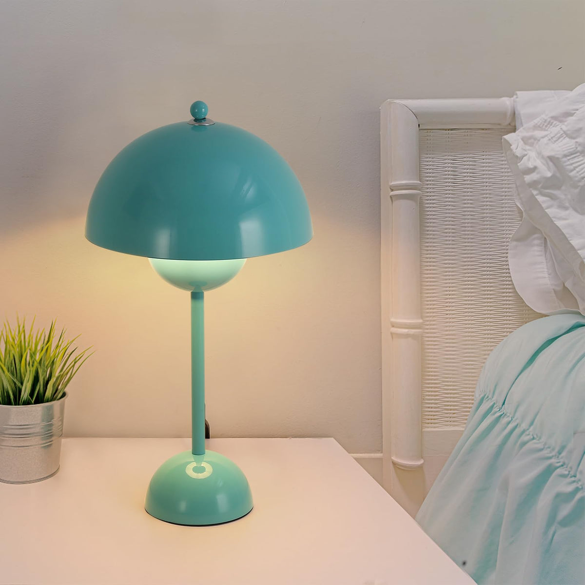 Mid-Century Modern Table Lamp Turquoise T31259