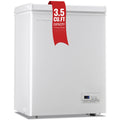 White Compact Chest Freezer with 2 Removable Baskets A502201