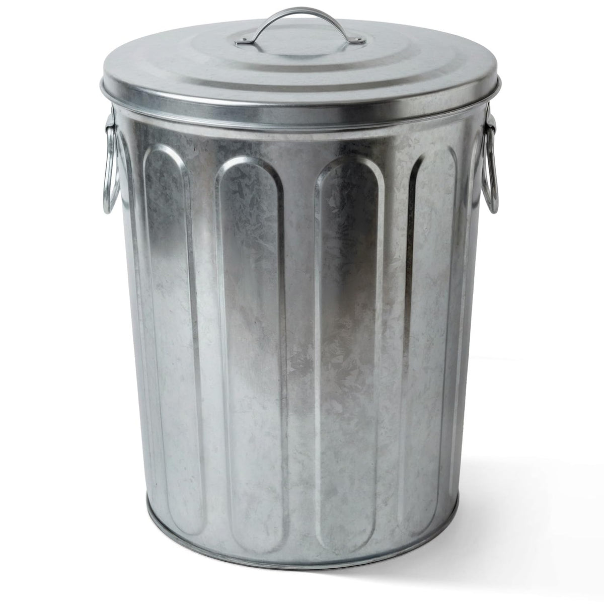 5 Gallon Metal Trash Can with Lid Y36979