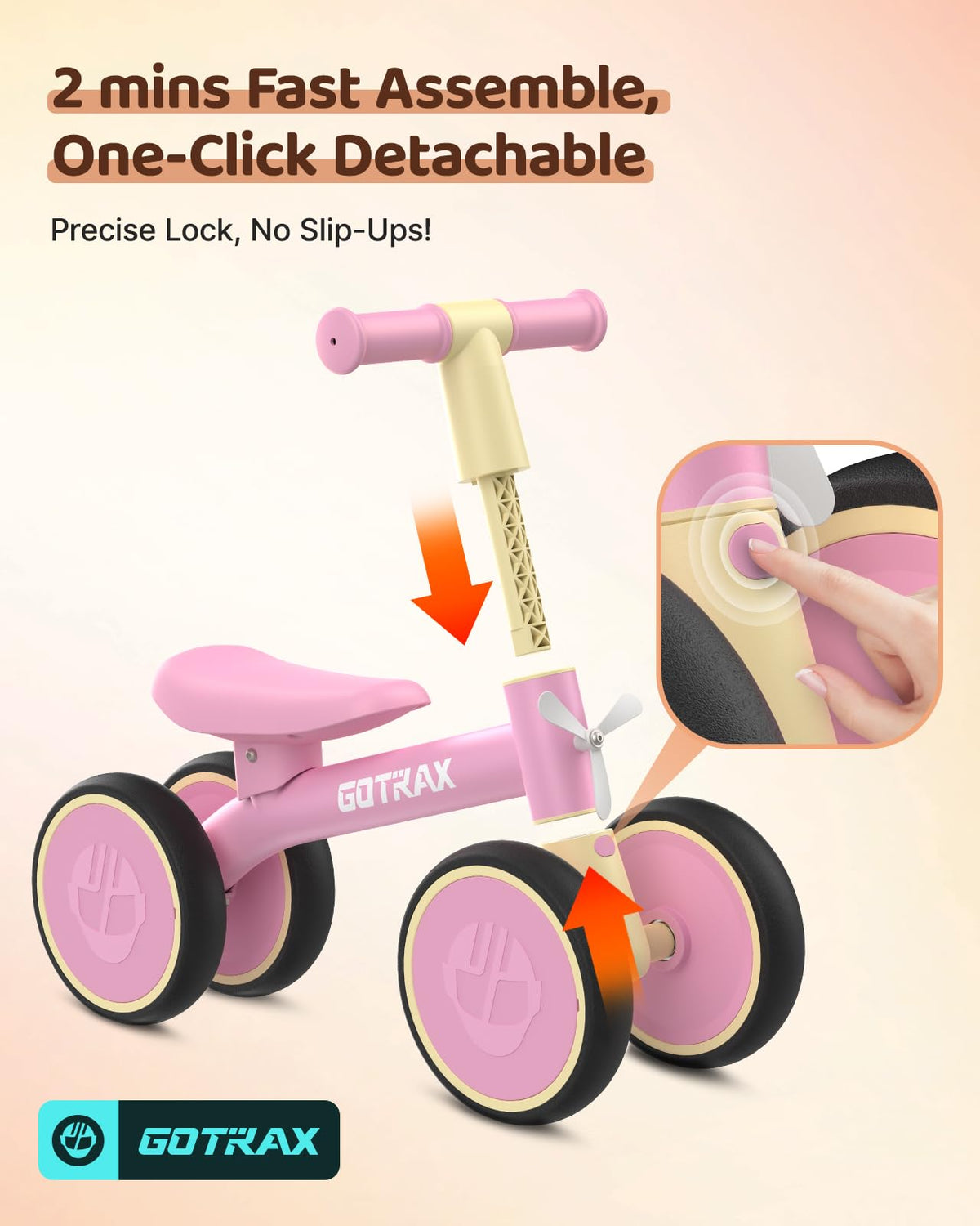 Baby Balance Bike 7" Silent Wheels X9793