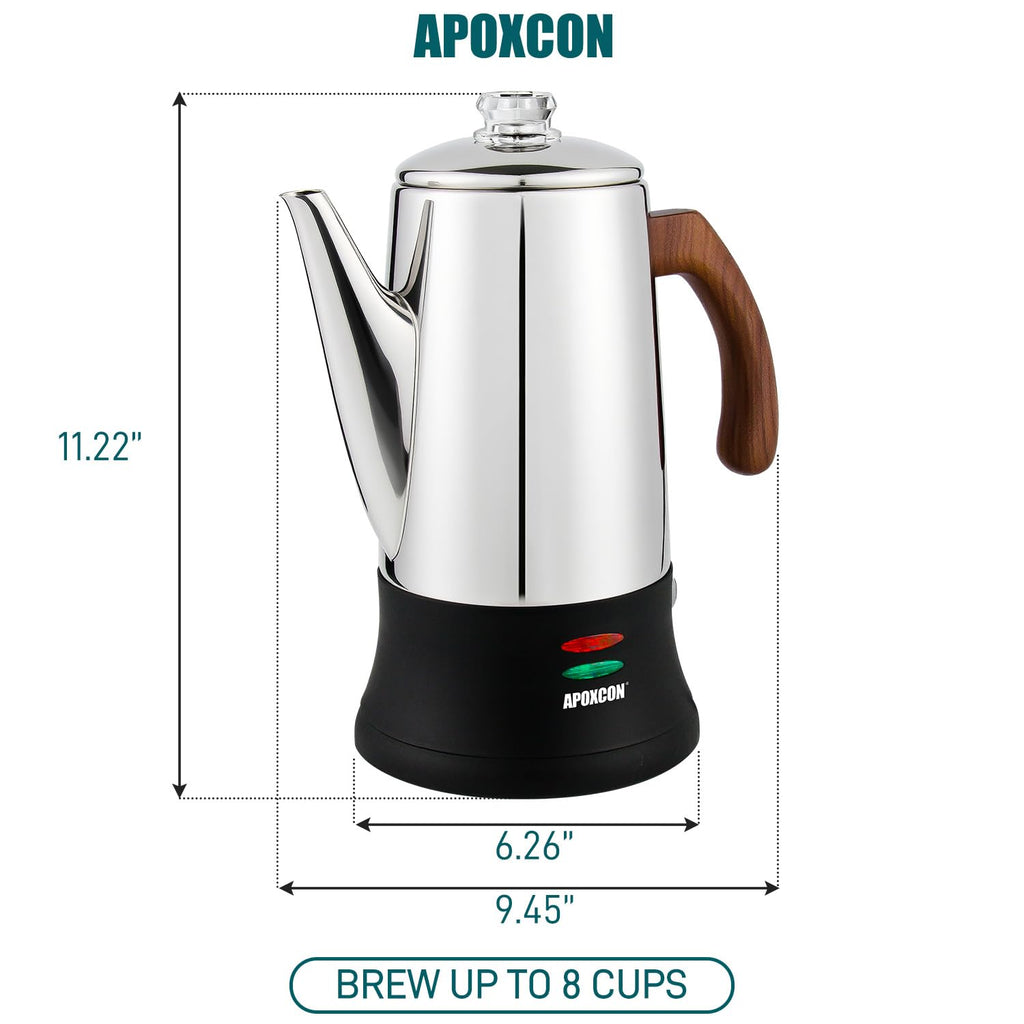 Electric Stainless Steel Coffee Percolator 8 Cup S452349