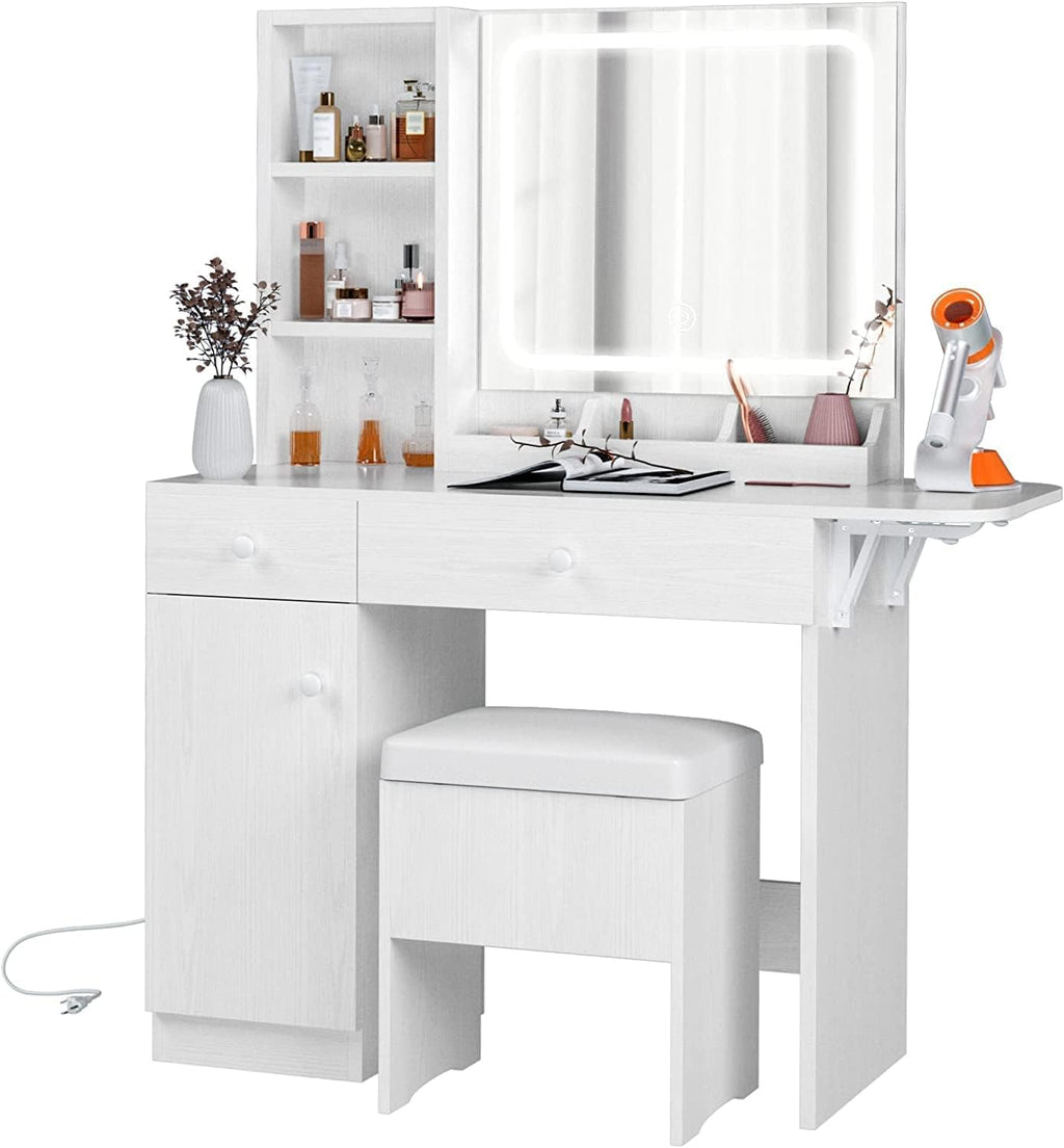 Vanity Desk with Charging Station G24620
