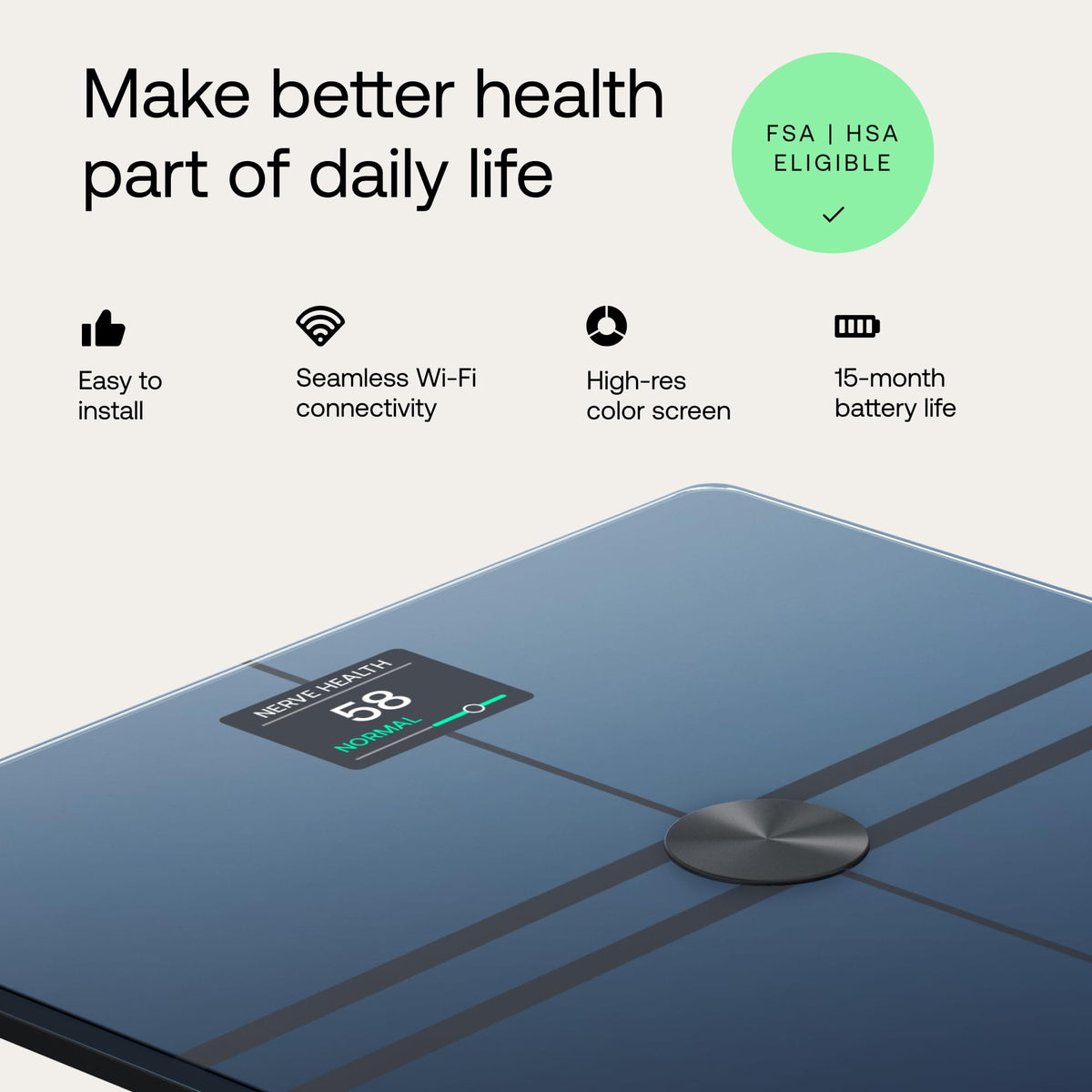Wi-Fi Bluetooth Body Weight Scale B6129