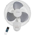 White Oscillating Wall Mount Fan H52548
