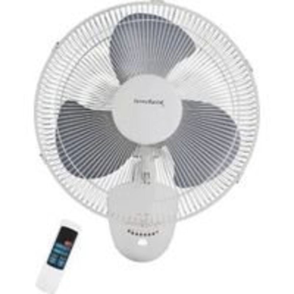 White Oscillating Wall Mount Fan H52548