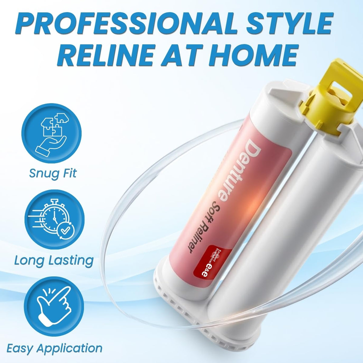Soft Reline Refill 50ml Cartridge Silicone Cushion Q670