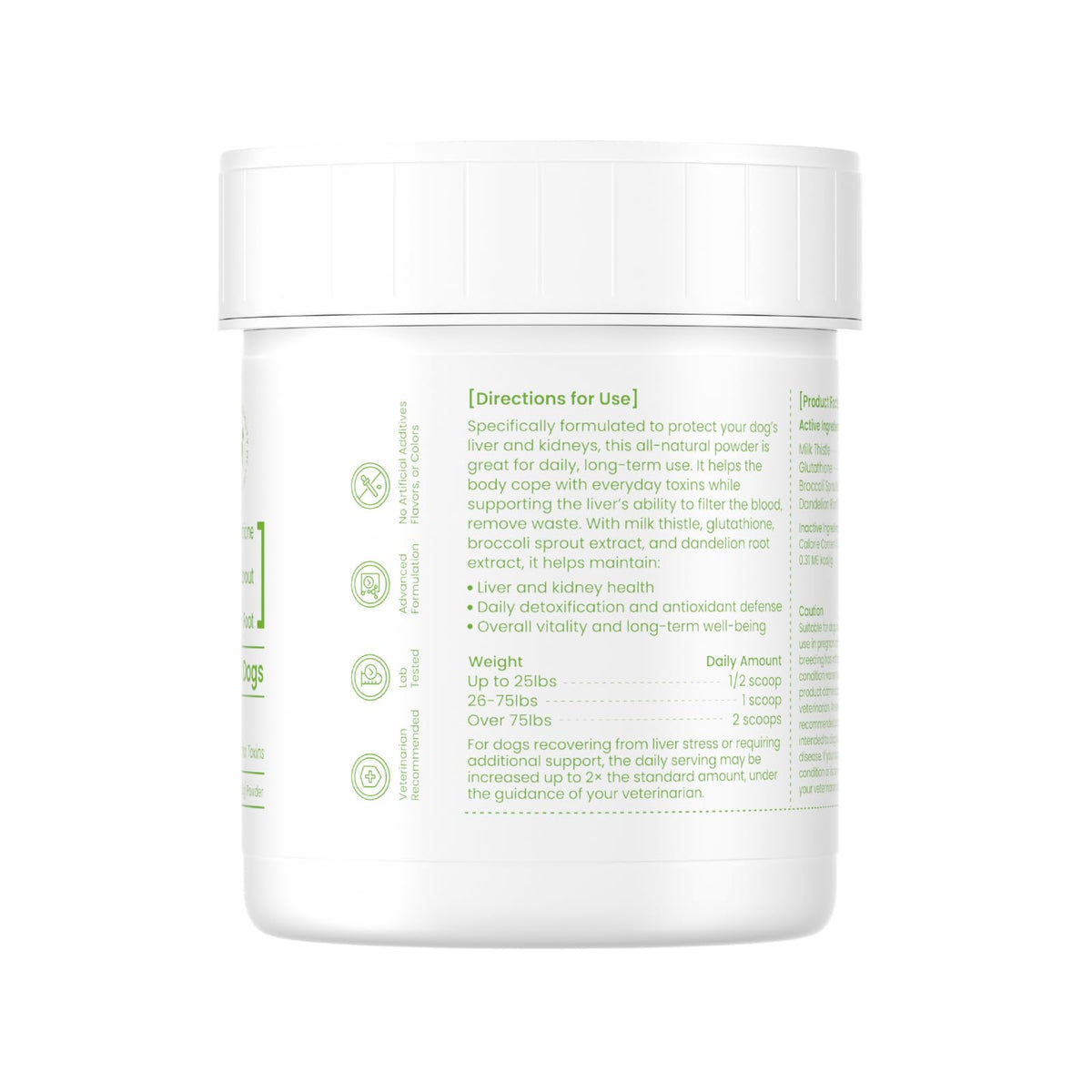 Milk Thistle & Silymarin Powder Liver Support for Dogs 2.12 oz R65975