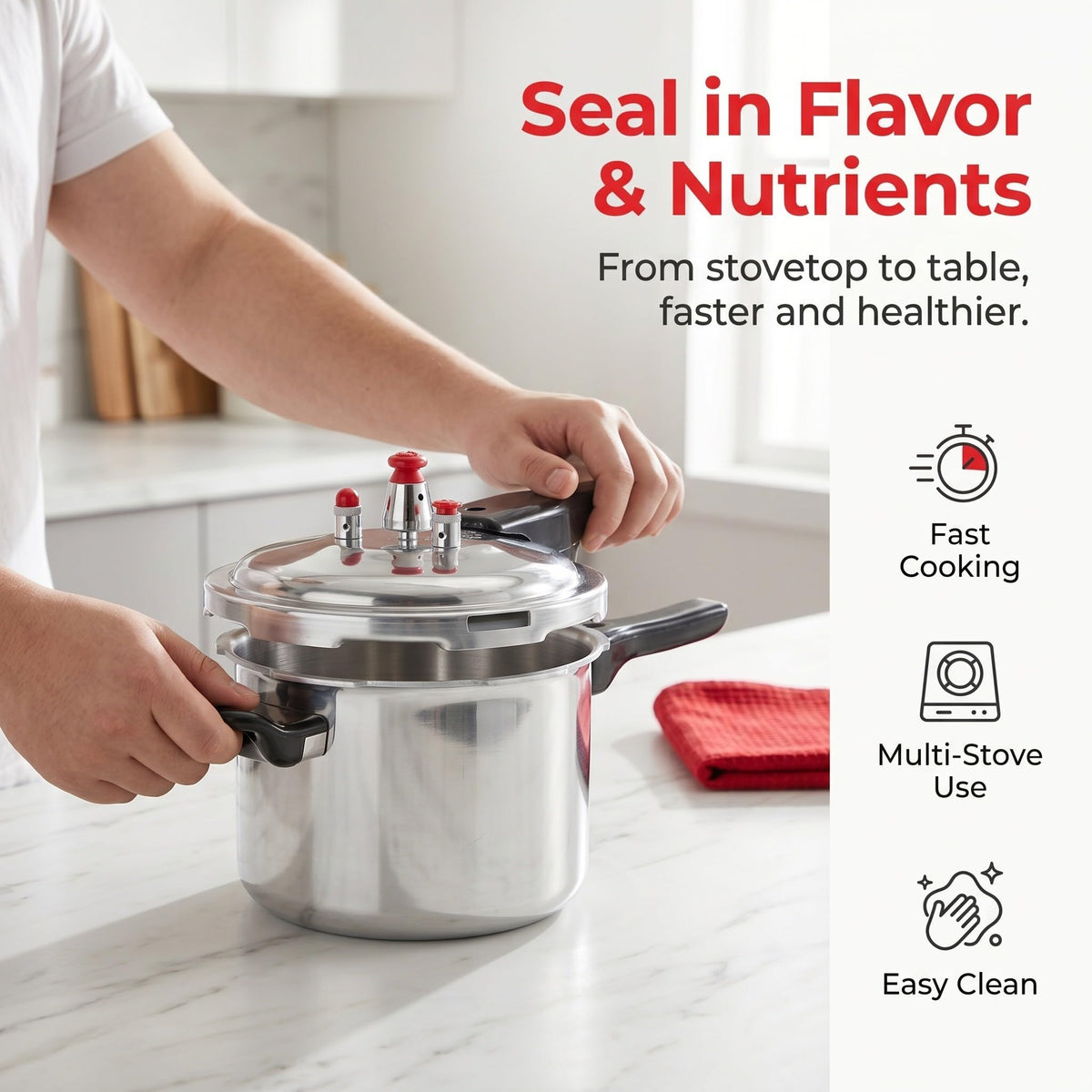 Aluminum Alloy Pressure Cooker 2 Liter B2831
