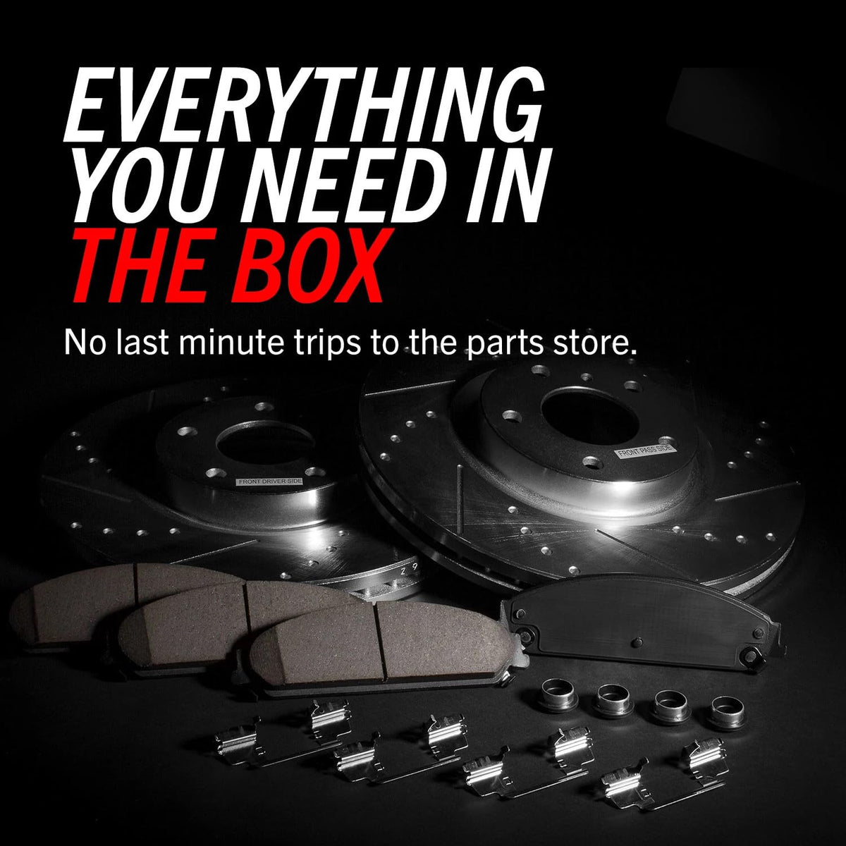Brake Pad & Rotor Kit Front & Rear R187722