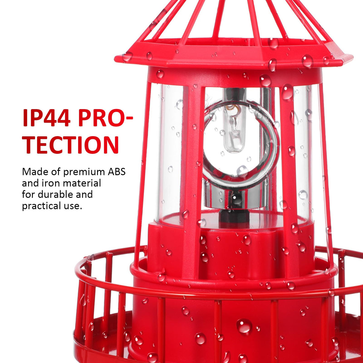 Solar Powered Lighthouse Statue Light L819