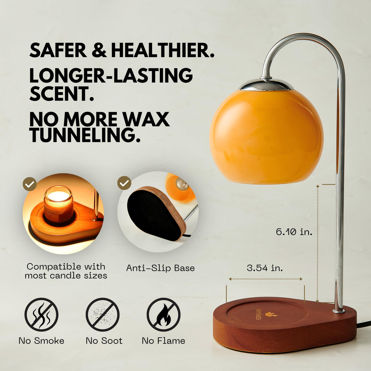 Dimmable Electric Candle Warmer Lamp with Timer Q228842