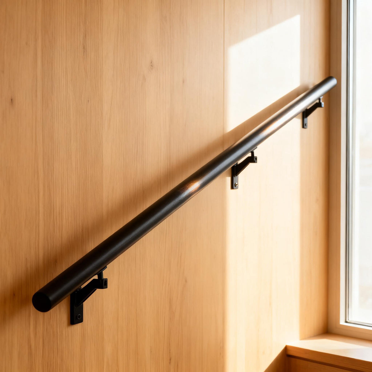 5 FT Aluminum Handrail Kit with Stainless Steel Brackets Z5389
