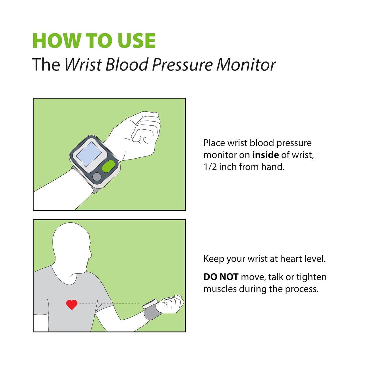 Wrist Blood Pressure Monitor U26096