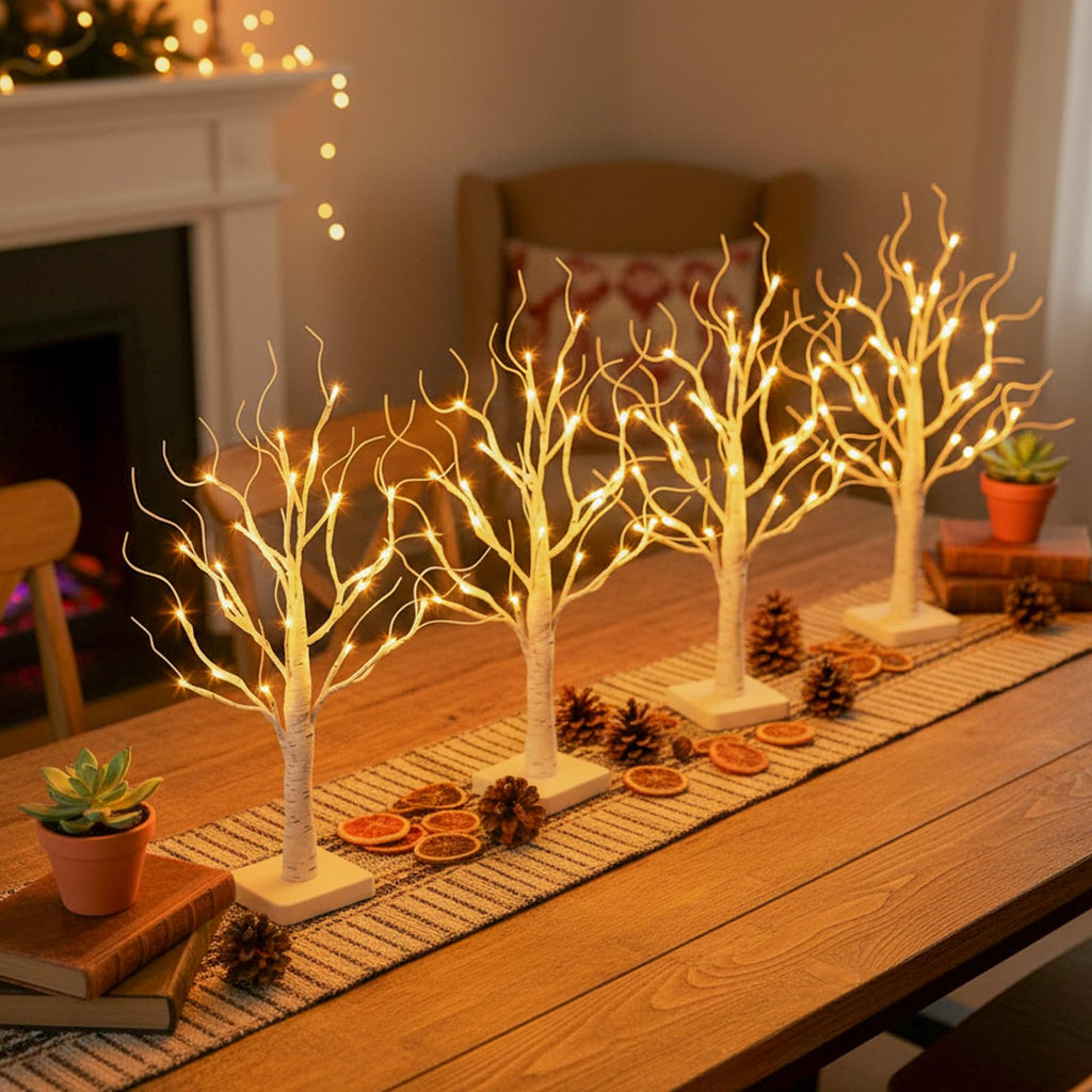 Lighted Birch Tree with LED Lights Q874434