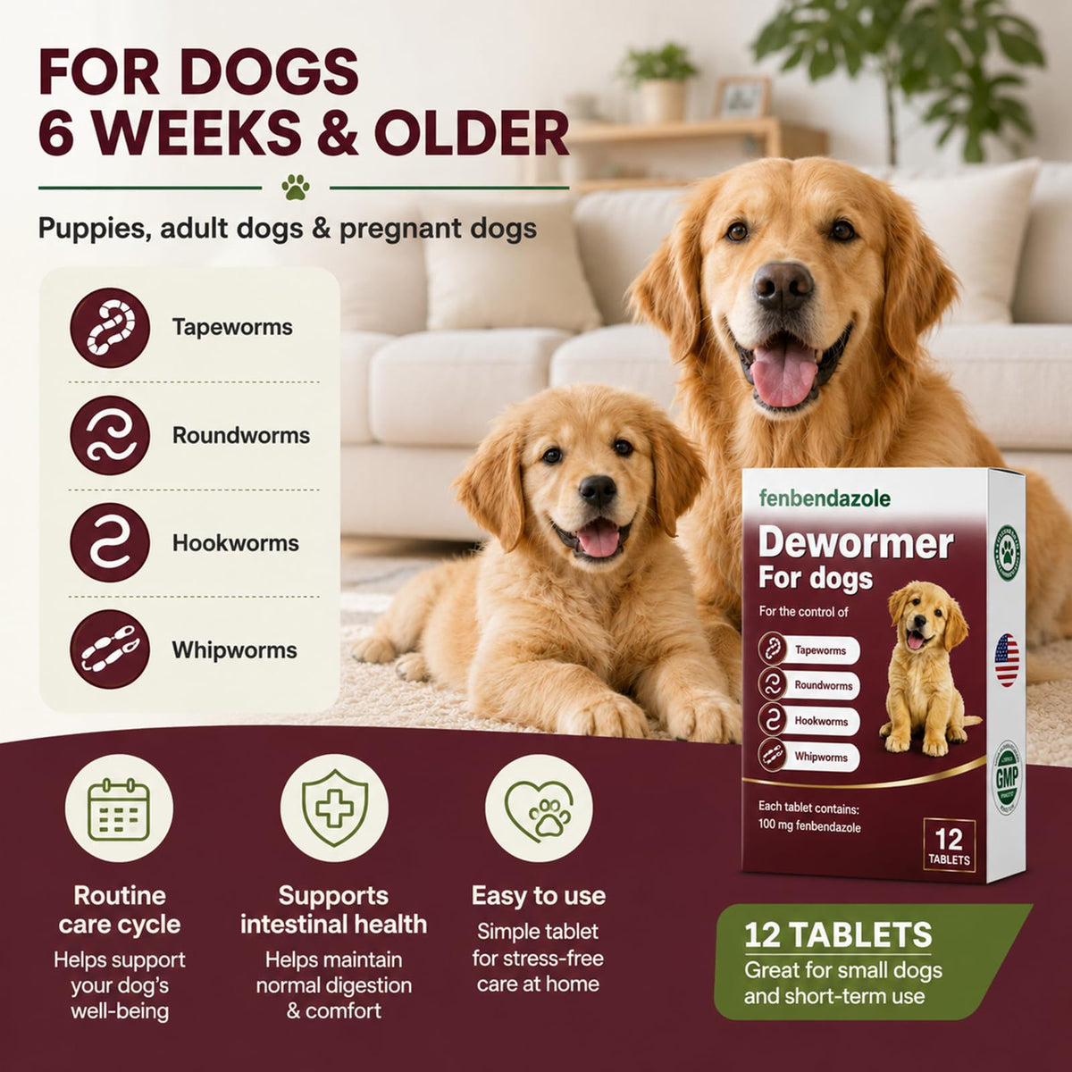Dewormer for Dogs 12 Count P6302