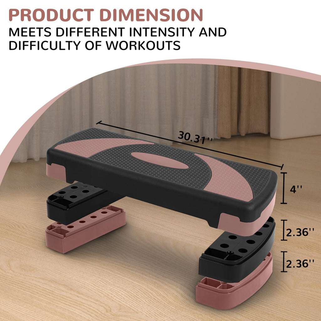 Adjustable Step Aerobic Platform with Risers Y921350