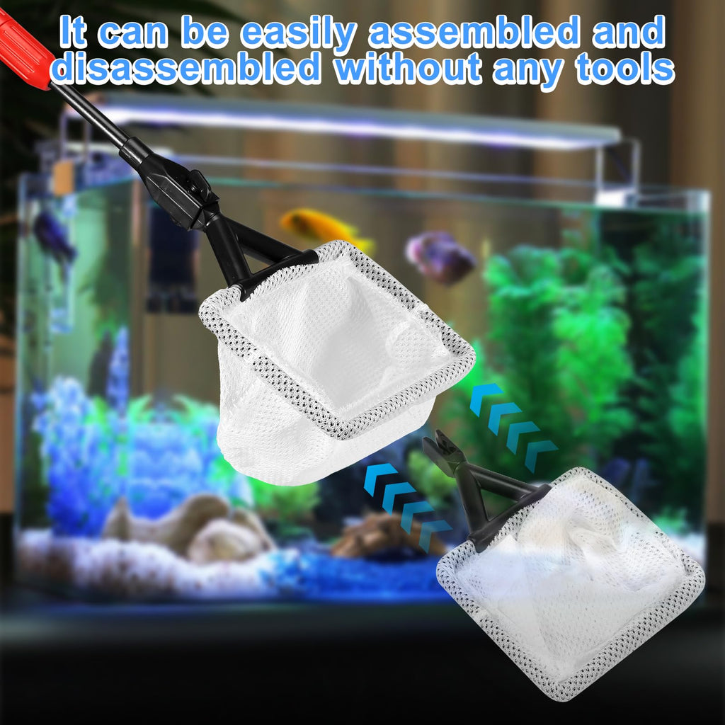 6 in 1 Aquarium Cleaning Kit with Adjustable Handle B989373