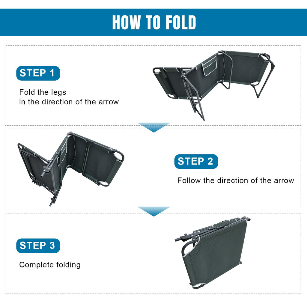 Folding Camping Cot with Mattress L580