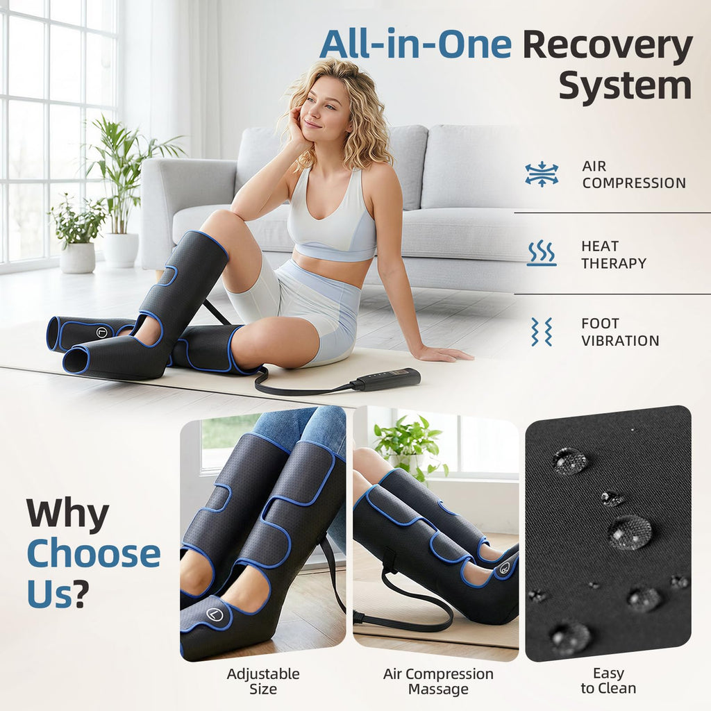Air Compression Leg Massager with Heat N889429