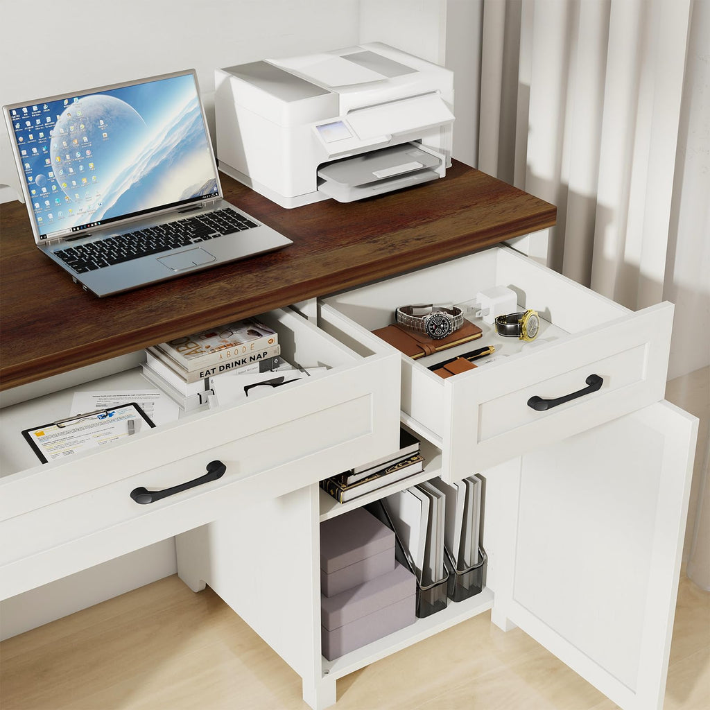 67" Executive Desk with File Drawer F635