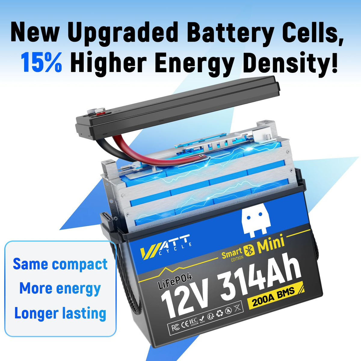 12V 314Ah LiFePO4 Battery 2 Pack H21347