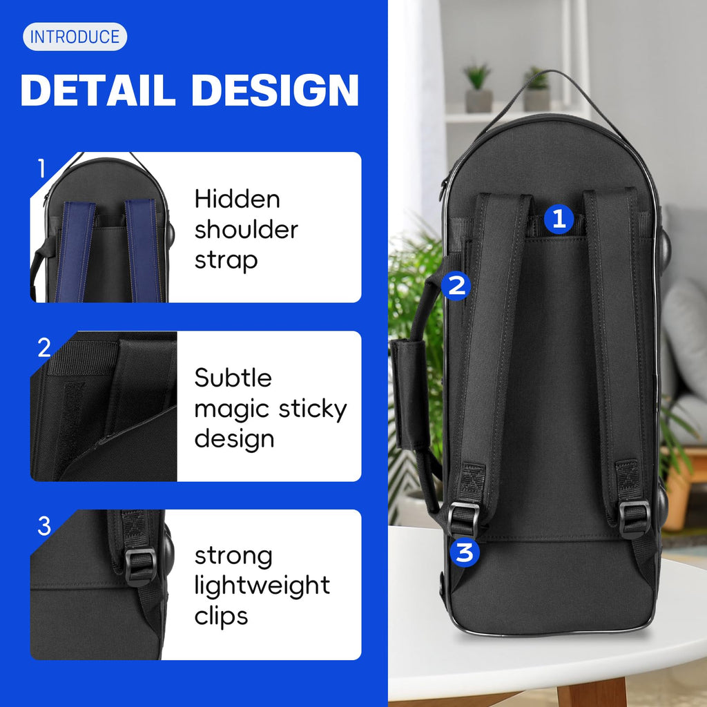 Lightweight Trumpet Case Soft Gig Bag Backpack I865235