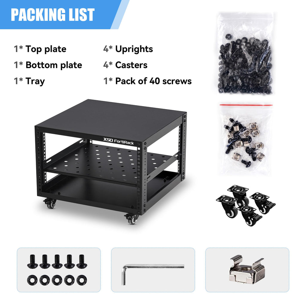 6U Open Frame Rack U7684