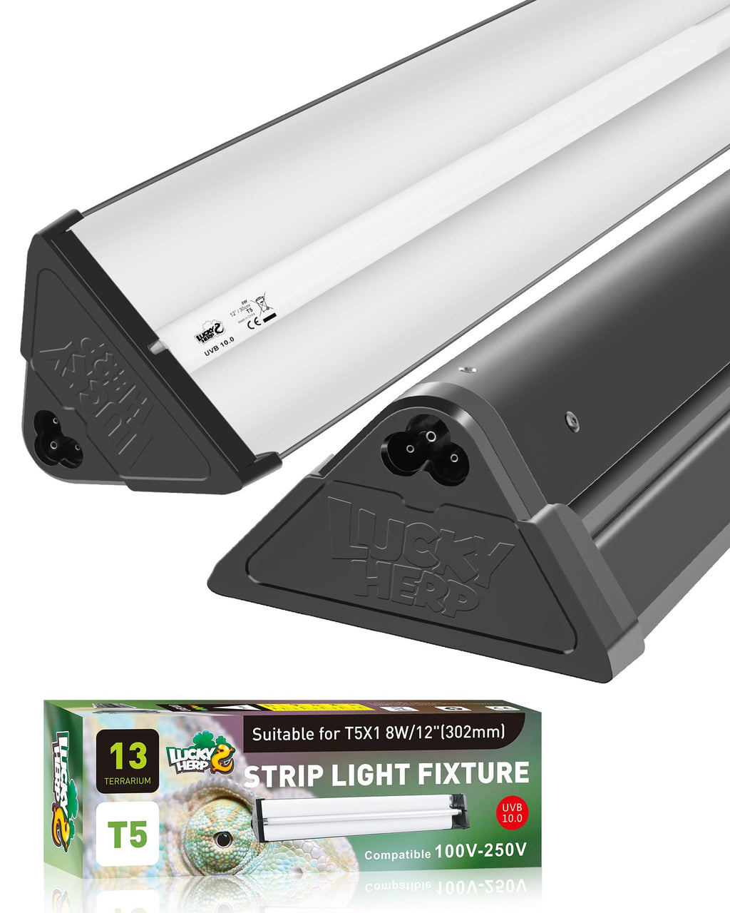 8W 10.0 UVB Reptile Light Fixture Combo Kit 12inch N4253